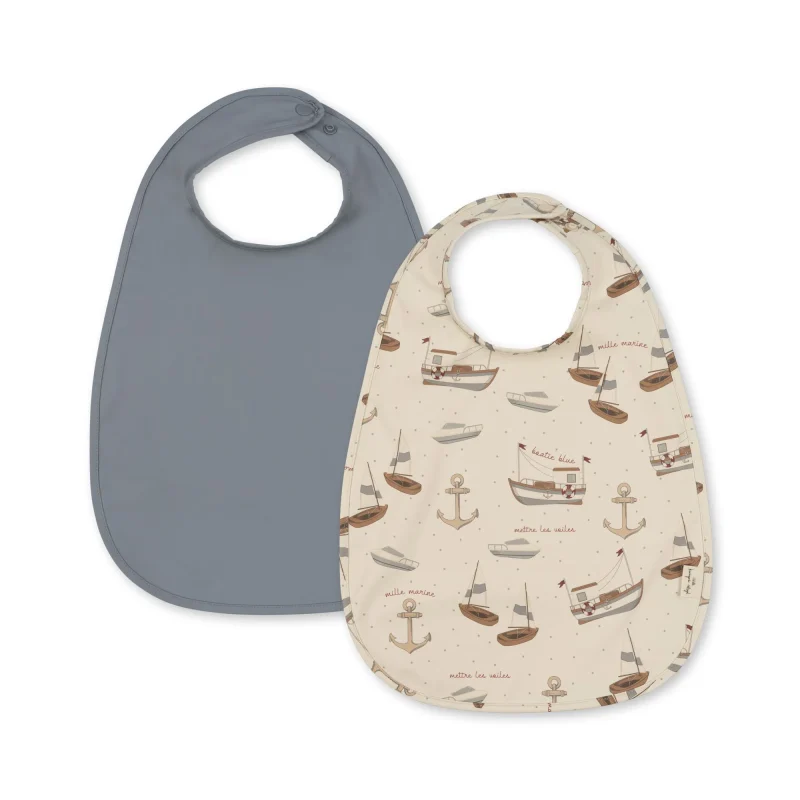 2 pack sail away dinner bibs by konges slojd