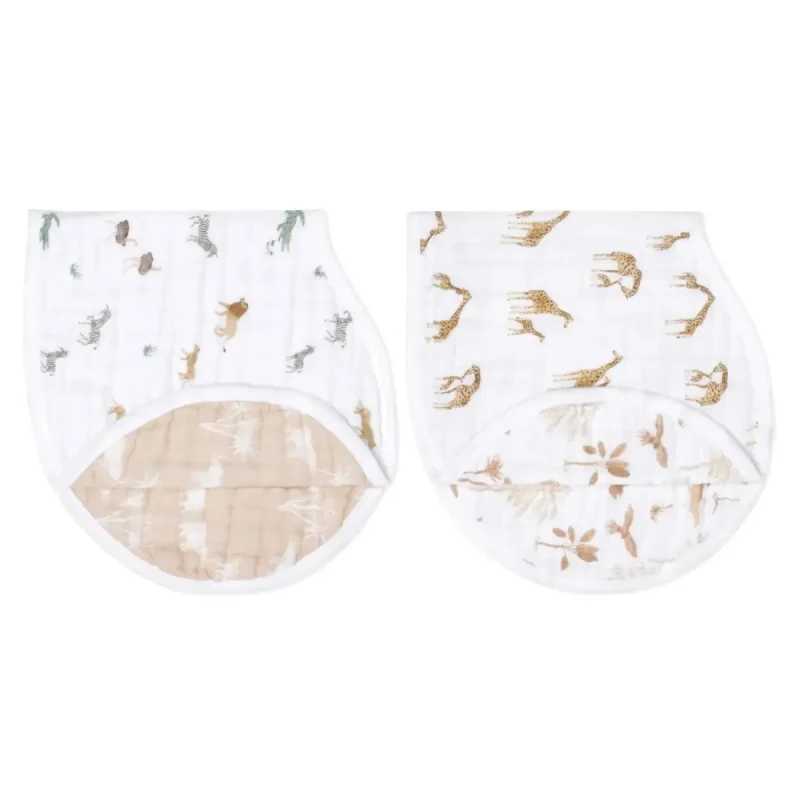 aden anais safari dream muslin bibs 2 pack