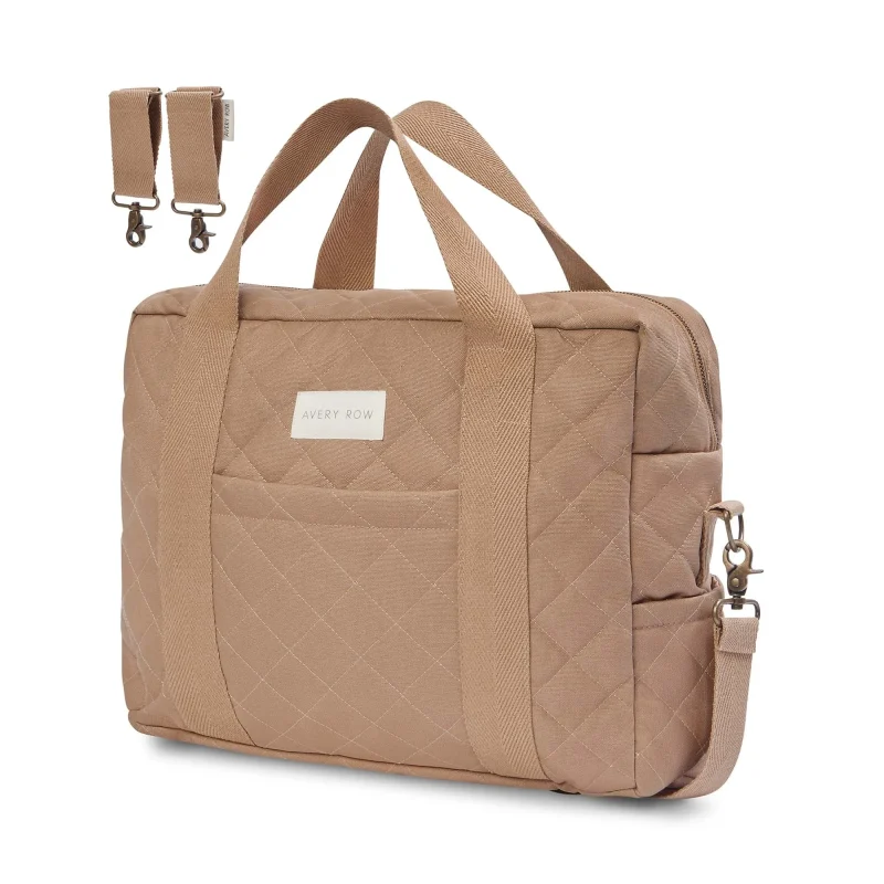 avery row latte baby changing bag