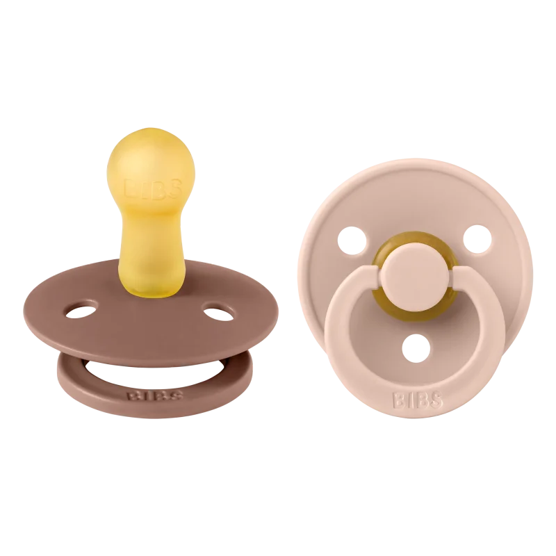 blush woodchuck round nipple color pacifiers for babies