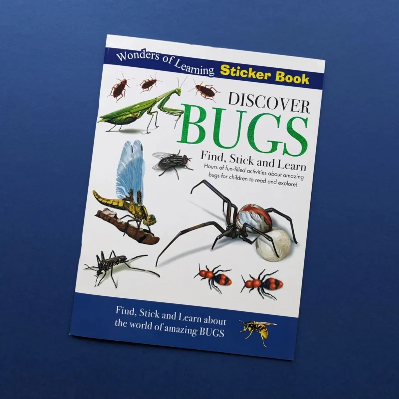 bugs sticker book for kids discover collect