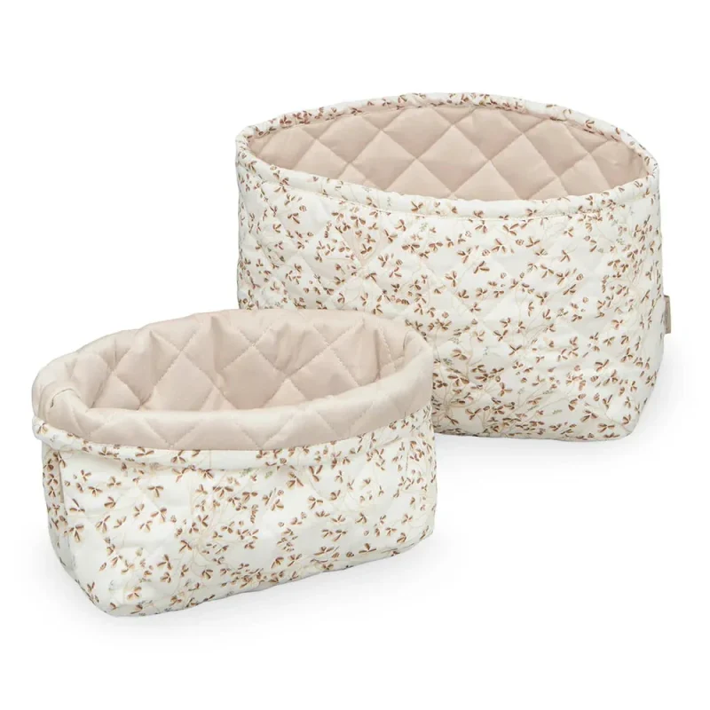 cam cam copenhagen quilted lierre almond storage baskets 2 pack