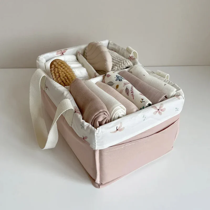 cam cam copenhagen windflower cream nappy caddy