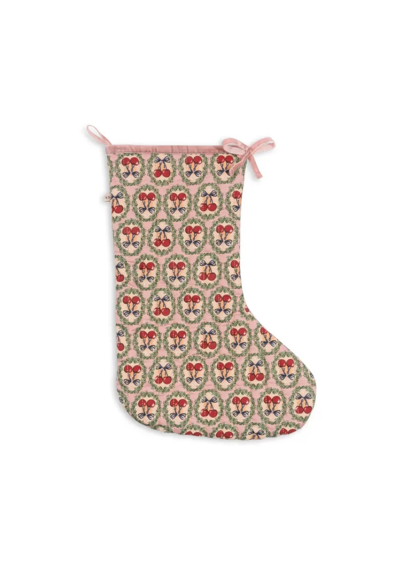 cherry bow christmas stocking konges slojd