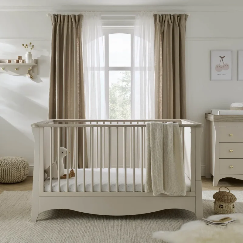 clara cot bed by cuddleco cashmere ash