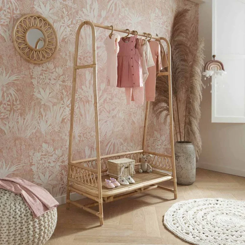 cuddleco rattan aria clothes rail easy returns