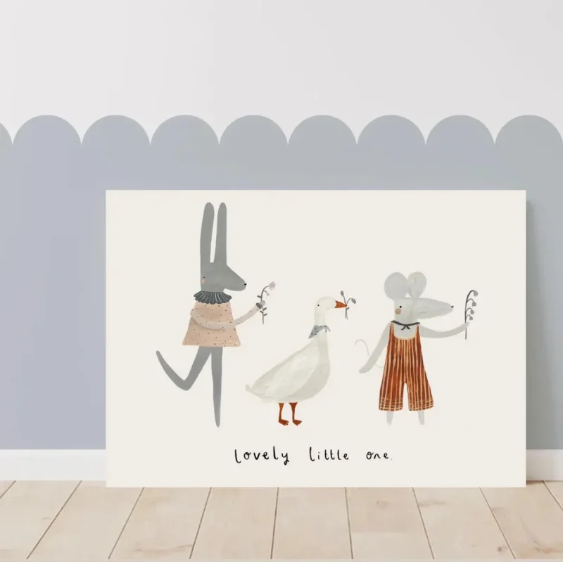 cute little one art print yaya studio