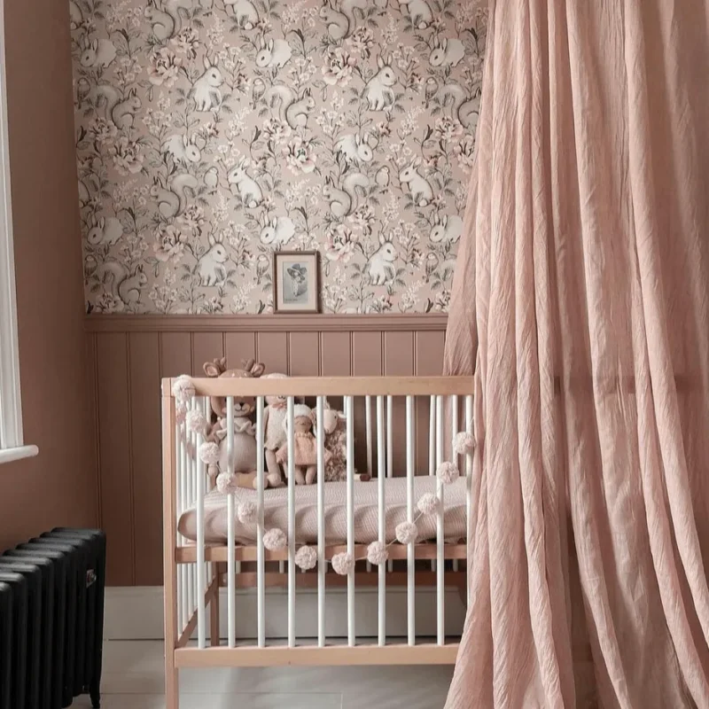 dusty pink bed canopy jabadabado