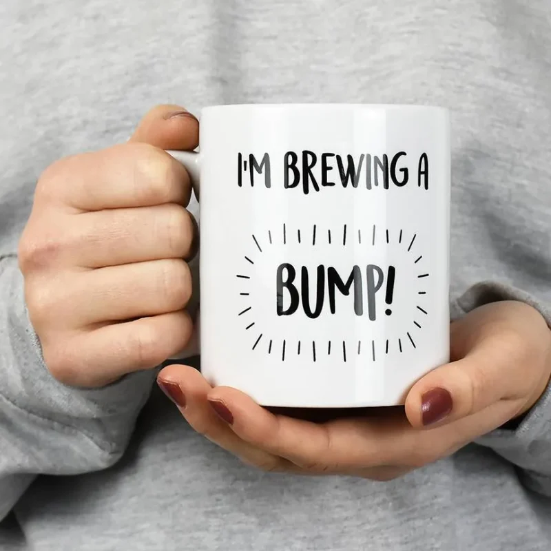 ellie ellie ceramic mug i m brewing a bump