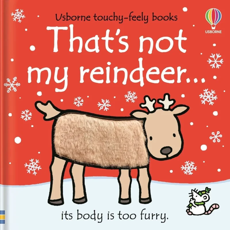 engaging touch feel reindeer book for kids