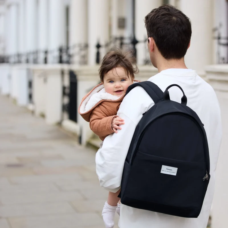 finnson inge eco friendly changing backpack black scaled