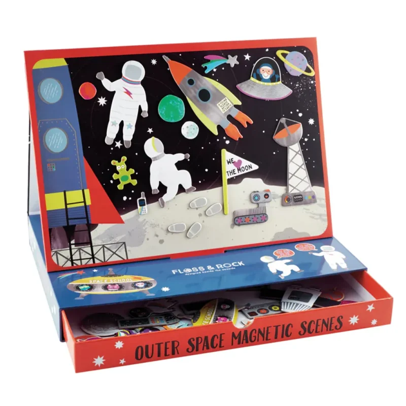 floss rock outer space magnetic play scenes