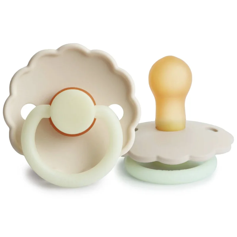 frigg daisy latex night cream dummy hypoallergenic pacifier