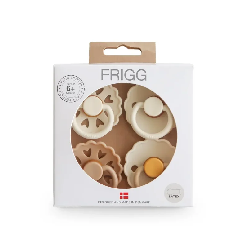 frigg snowflake dream pacifiers size 2 4 pack