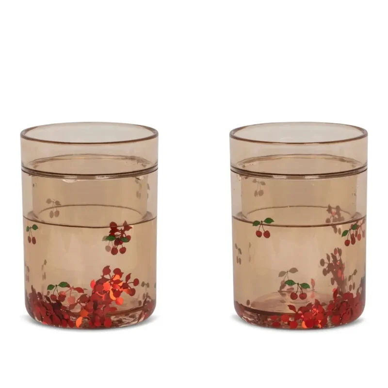 glitter cups cherry 2 pack by konges slojd