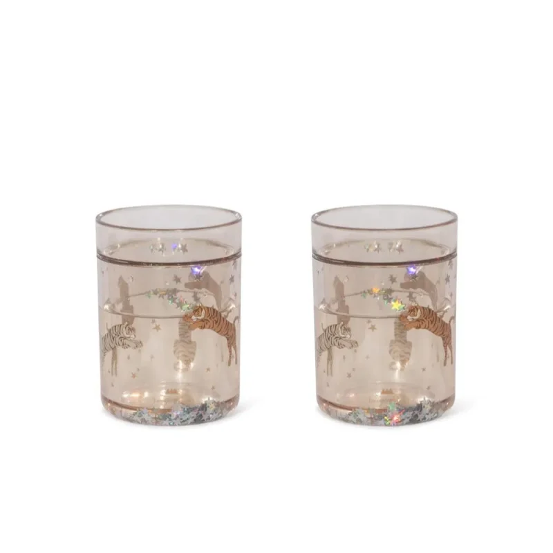 glitter cups roar 2 pack by konges slojd