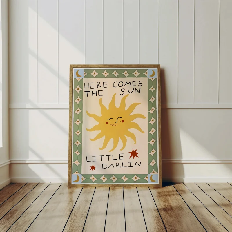 here comes the sun art print by yaya studio