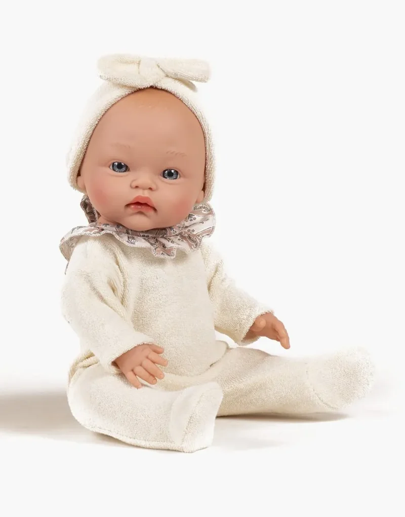 iris alma terry cloth sleepsuit headband set minikane doll