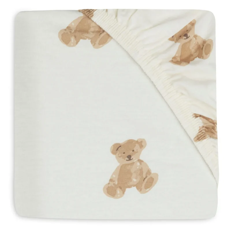 jollein 60x120cm fitted sheet teddy bear collection