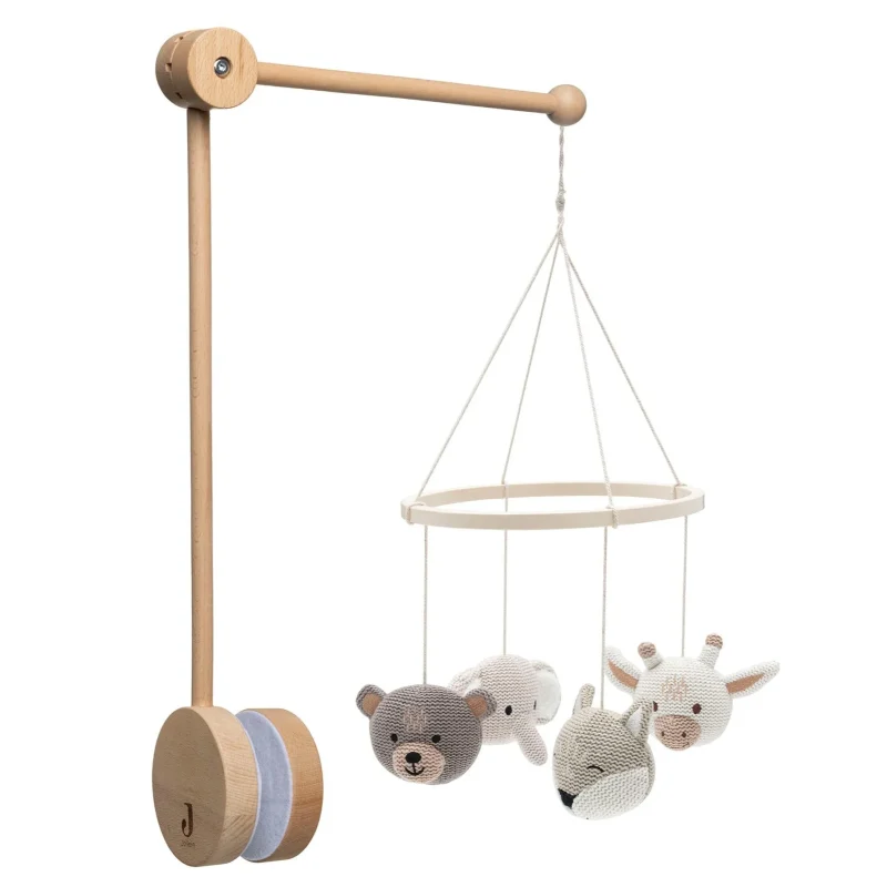 jollein animal baby mobile gentle rotating nursery decor