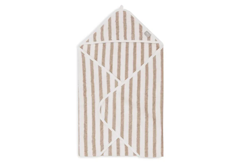 jollein baby bath cape olive stripe terry easy returns