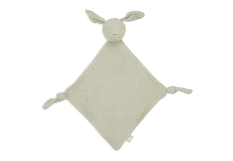 jollein bunny ears olive green pacifier cloth