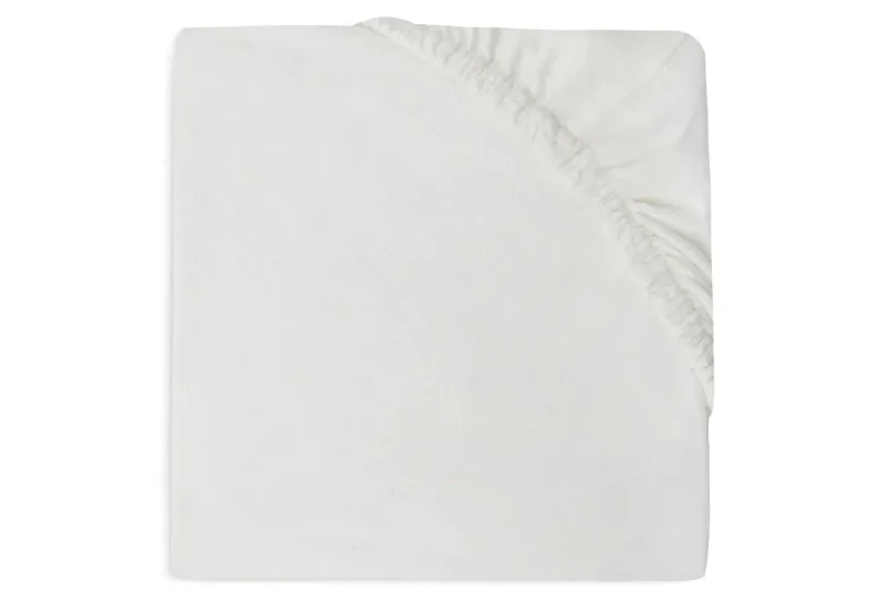 jollein ivory jersey fitted sheet