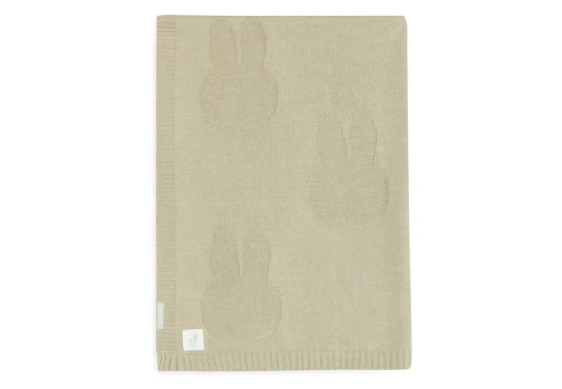 jollein miffy olive green cot blanket 100x150 cm