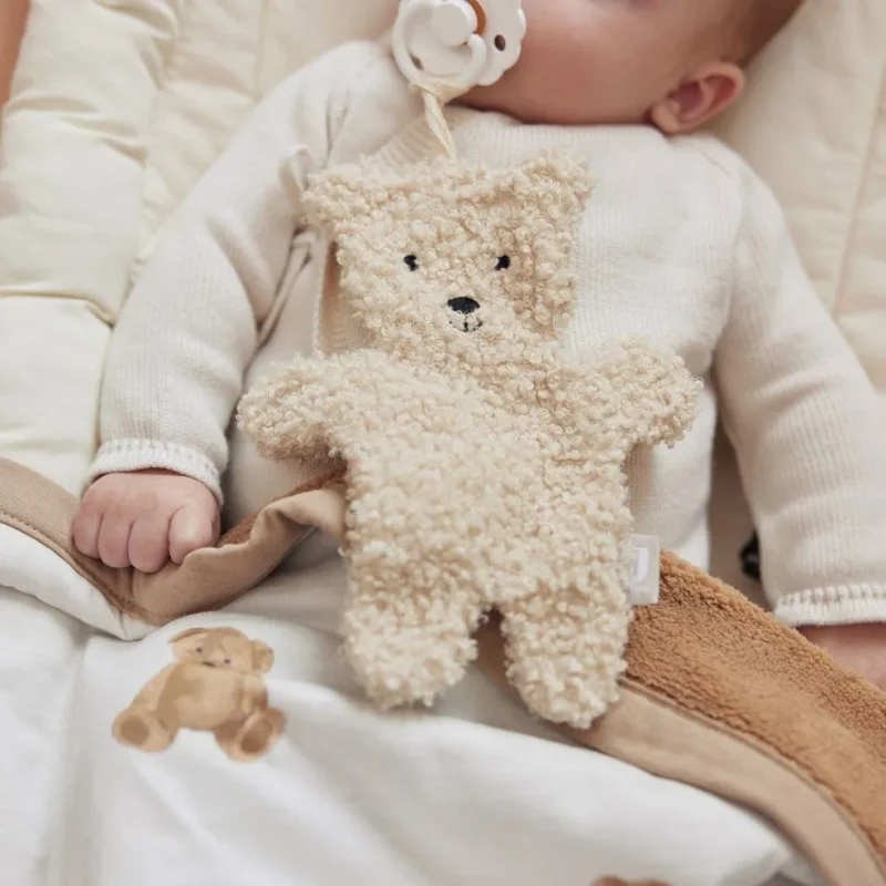 jollein natural teddy bear pacifier cloth