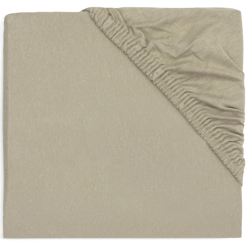 jollein olive green 60x120cm fitted sheet