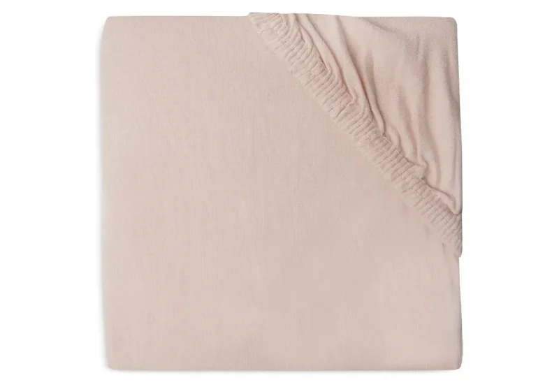 jollein pale pink jersey fitted sheet