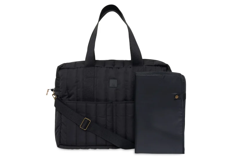 jollein puffed moos diaper bag black