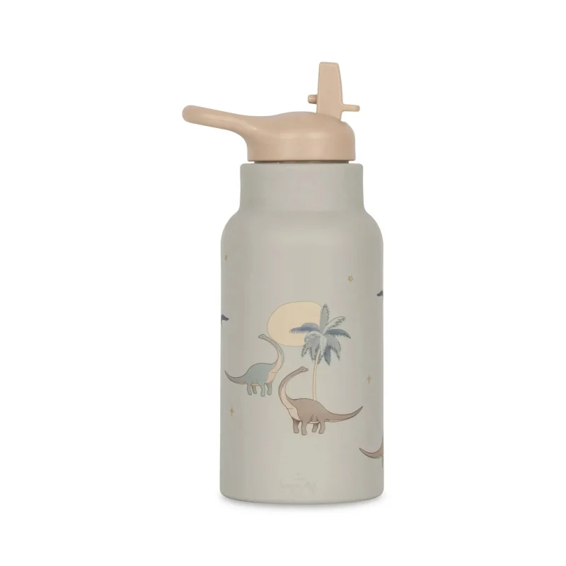 konges slojd dinosaur silicone bottle eco friendly kids drinkware