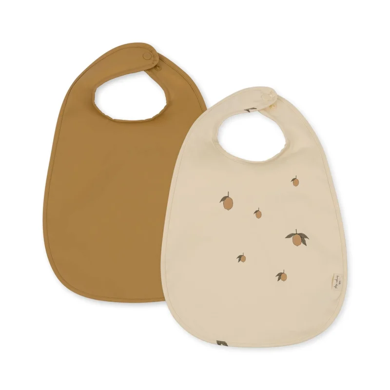 konges slojd lemon dinner bibs 2 pack