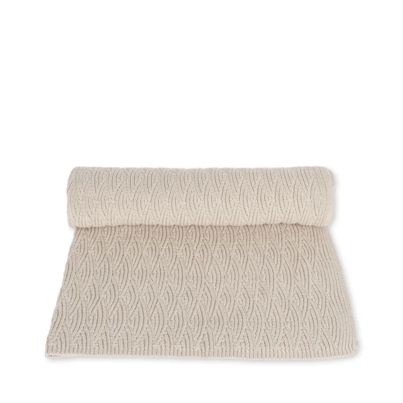 konges slojd soft off white pointelle blanket