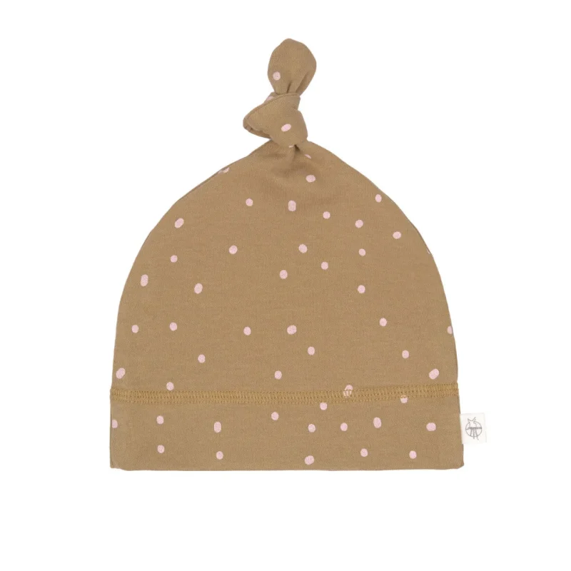 lassig baby beanie dots curry for newborns infants