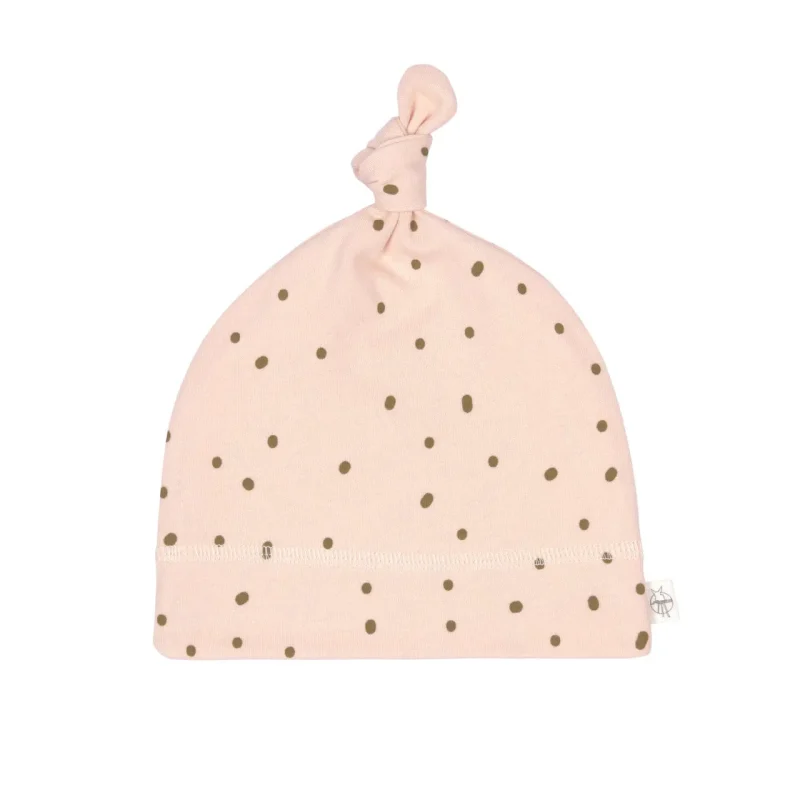 lassig powder pink baby beanie soft cozy