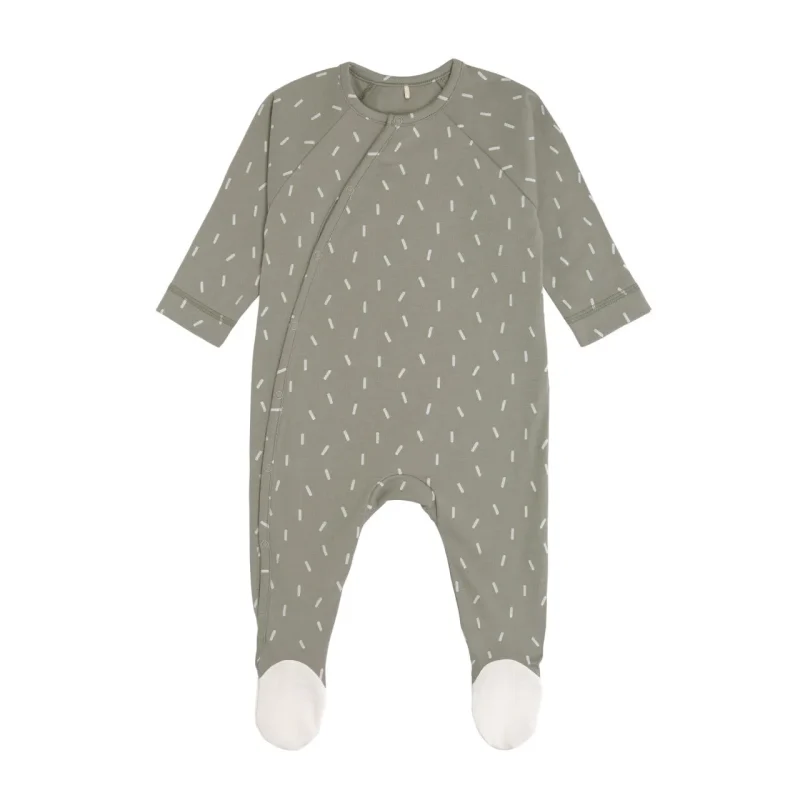 lassig speckled olive footed pajamas