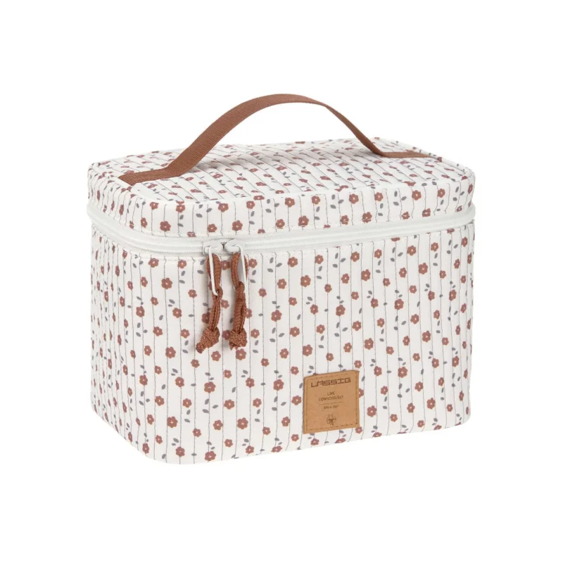 lassig white floral nursery caddy to go