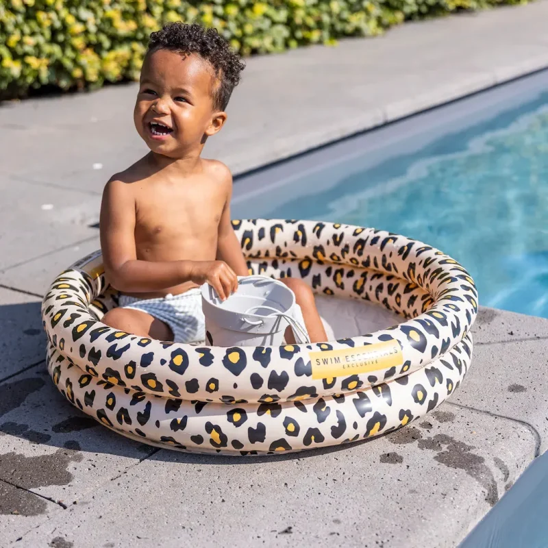 leopard print baby pool 60cm beige ideal summer essentials