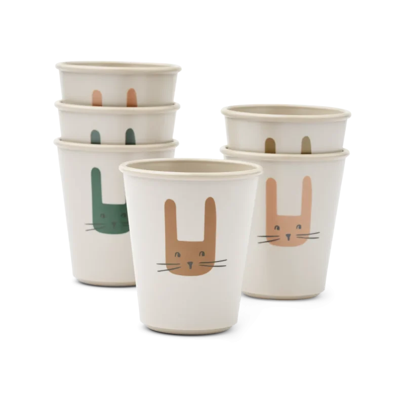 liewood lana bunny cup 6 pack sandy