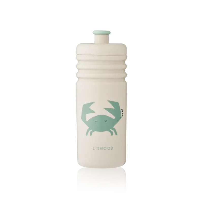 liewood lionel oh crab water bottle sandy