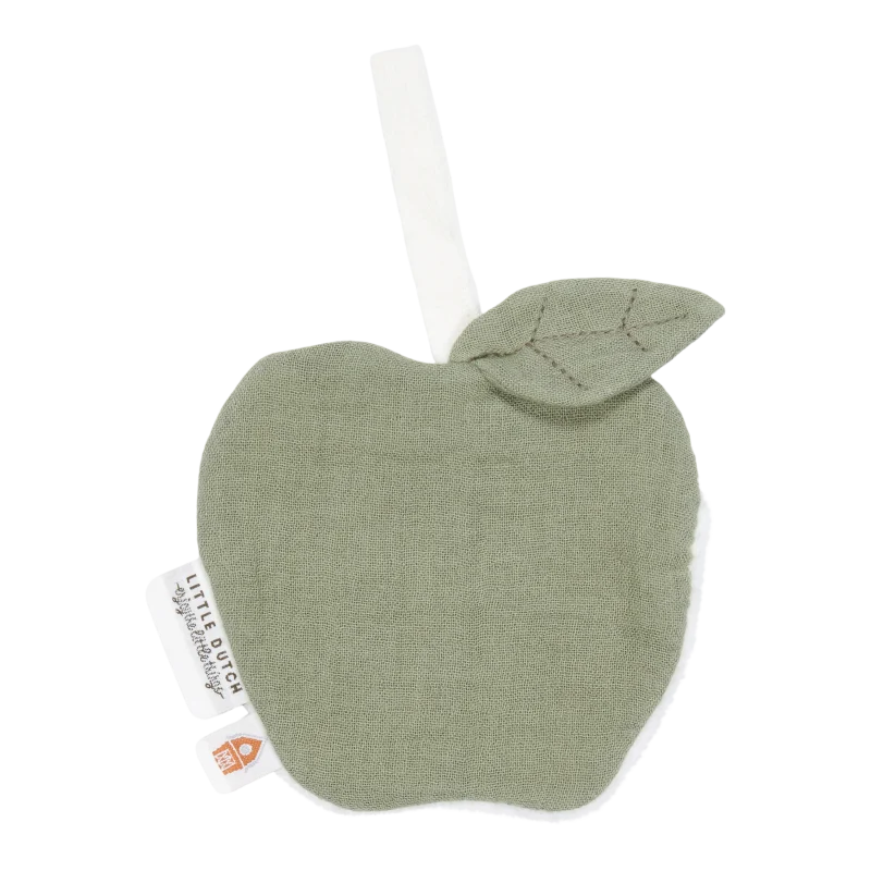 little dutch apple olive pacifier cloth scaled