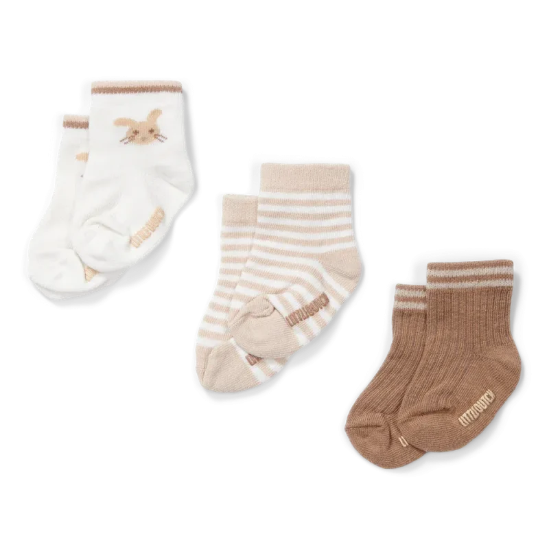 little dutch bunny baby socks 3 pack