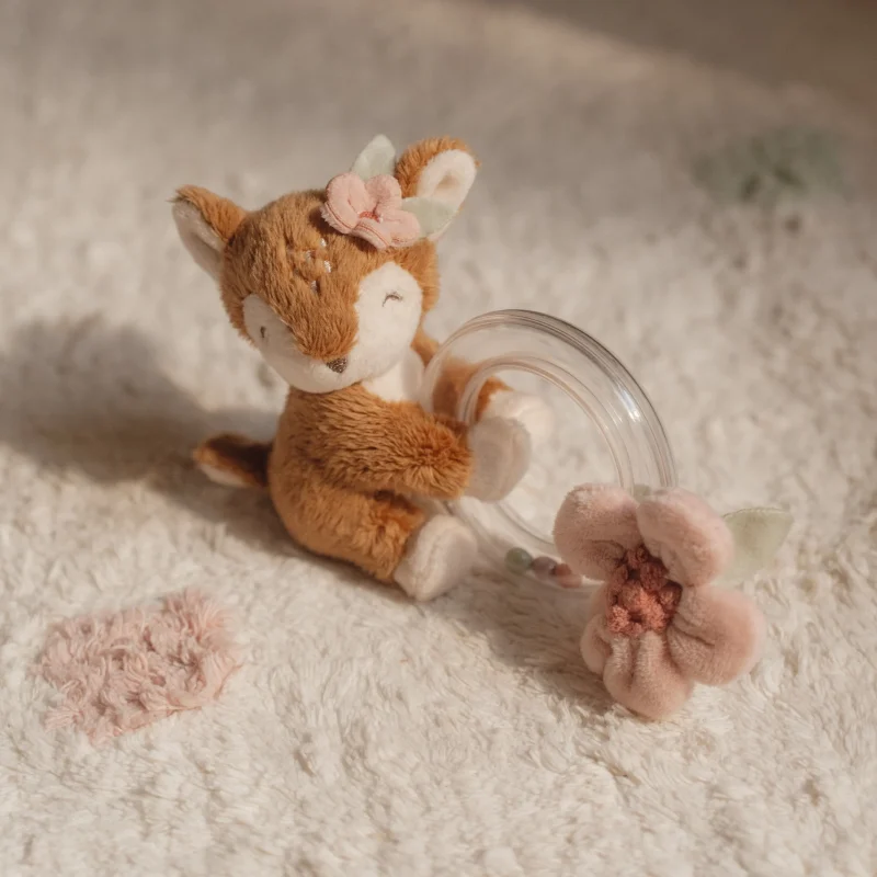 little dutch deer fairy garden ring rattle scaled