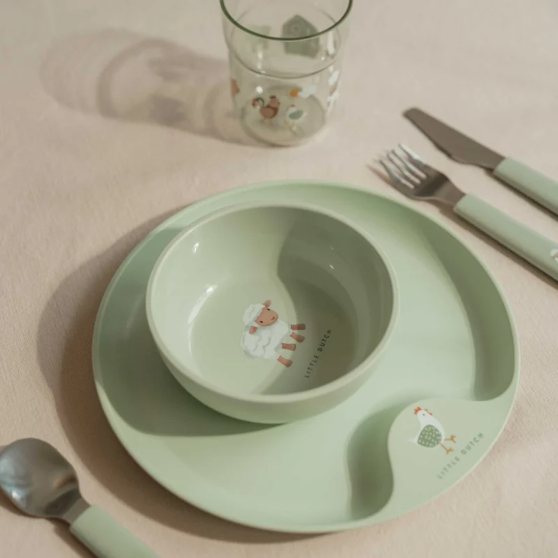 little dutch farm kids 6 piece dinnerware set scaled