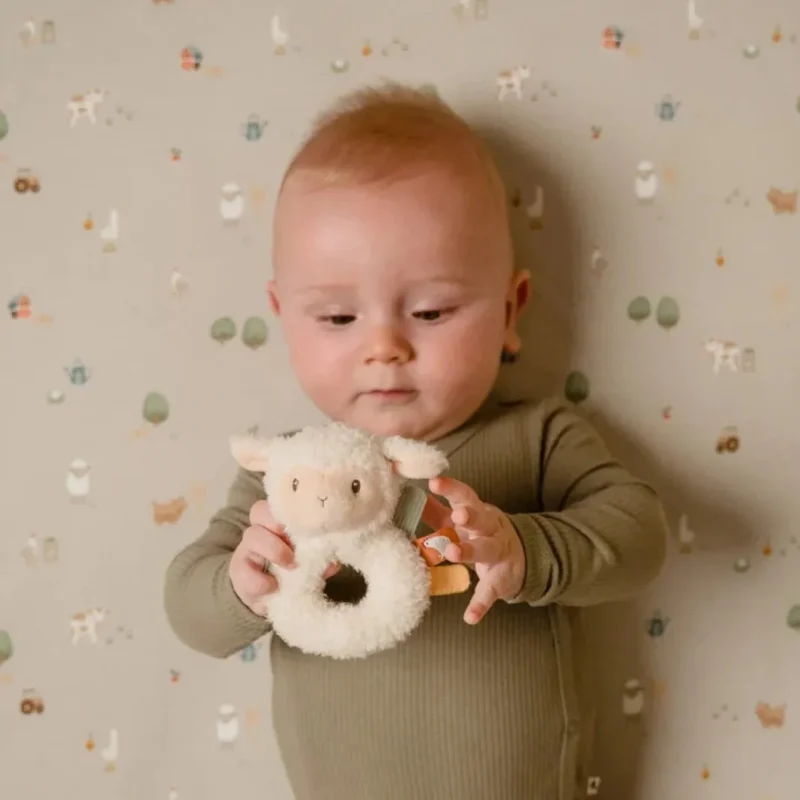 little dutch sheep ring rattle toy