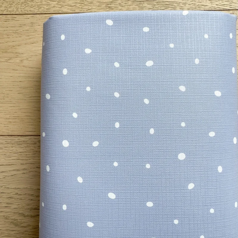 mabel fox cornflower blue spotty travel changing mat