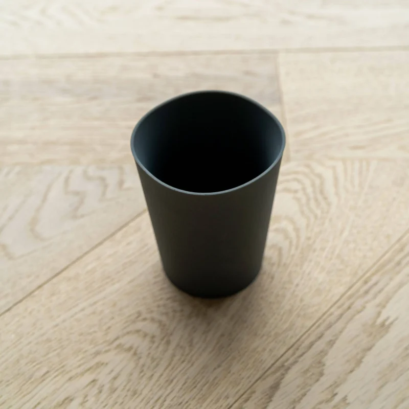 mabel fox dark grey silicone cup durable tableware scaled