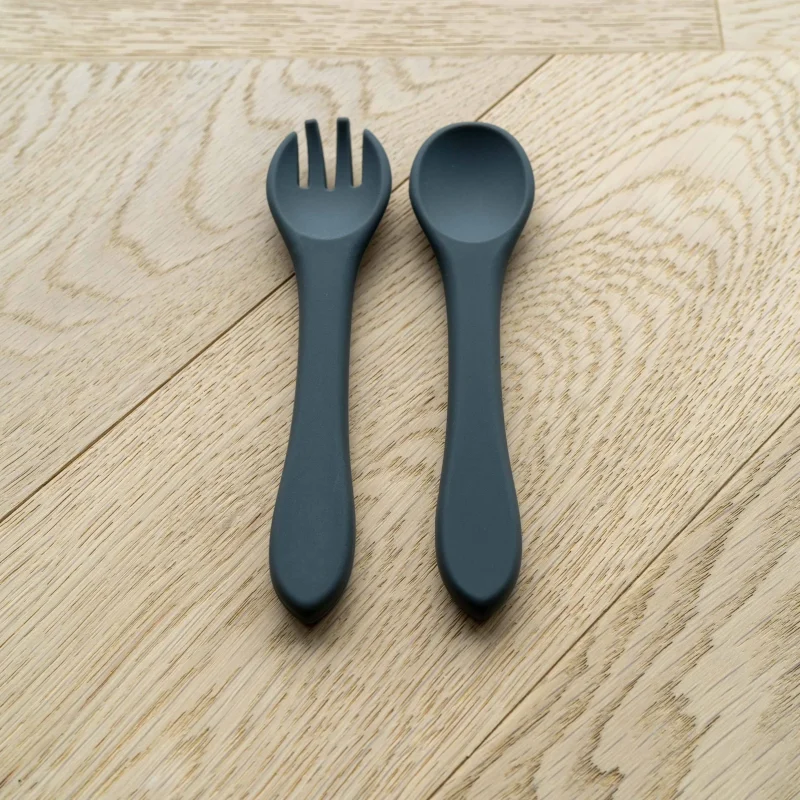 mabel fox dark grey silicone spoon fork set scaled